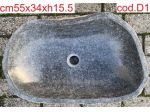 Lavabo lavandino da appoggio in pietra sasso di fiume 4