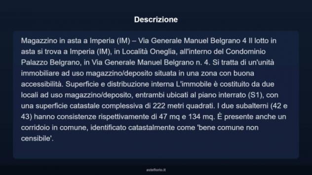 Immobile in asta di 222 m² in vendita a Imperia - Foto 7