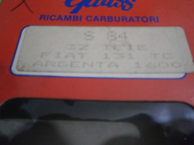Fiat 131 1600 TC serie completa guarnizioni carburatore weber 32 teie NUOVE - Foto 4