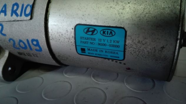 Motorino avviamento Kia Rio 1.2 del 2019 (36100 - 03BB0) - Foto 5