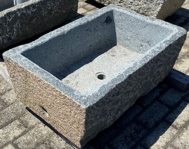 Lavandino lavello rustico in pietra granito mangiatoia - Foto 4