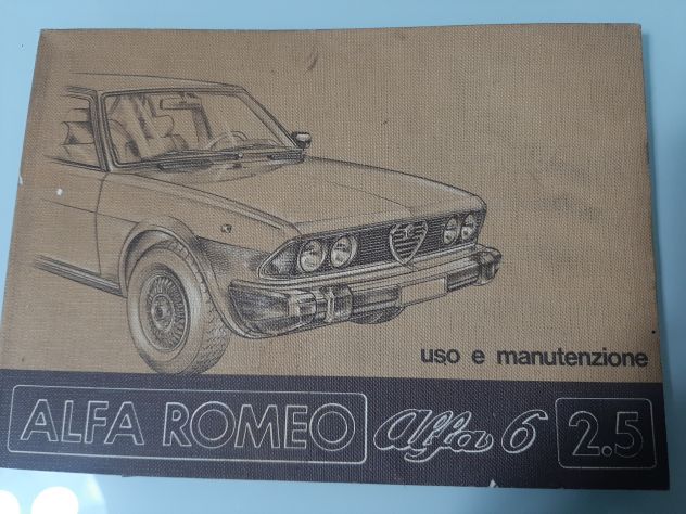 ALFA ROMEO ALFA 6 2.5 USO E MANUTENZIONE ORIGINALE - Foto 2
