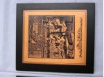 Antico quadro con incisione in rame Der Schlosser - fabbro