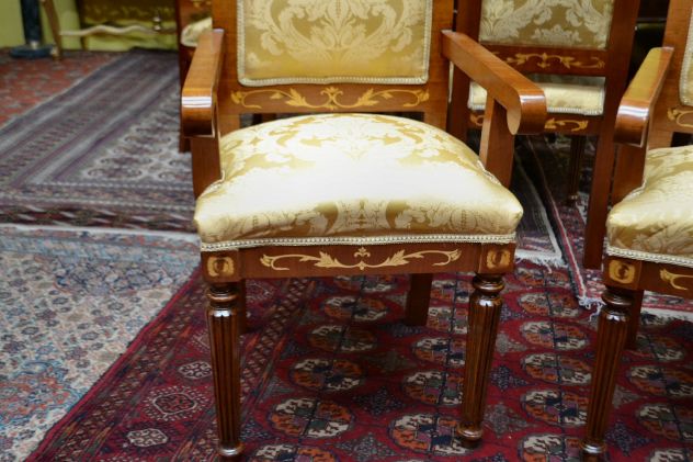 Coppia di poltrone capotavola stile olandese - Foto 7