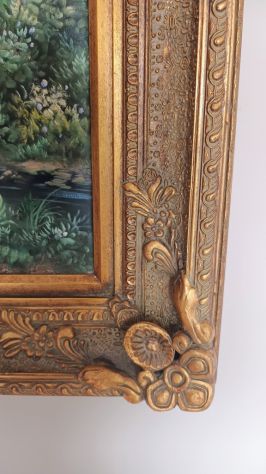 Grande cornice dorata stile barocco 145x115 cm per specchio o quadro - Foto 2