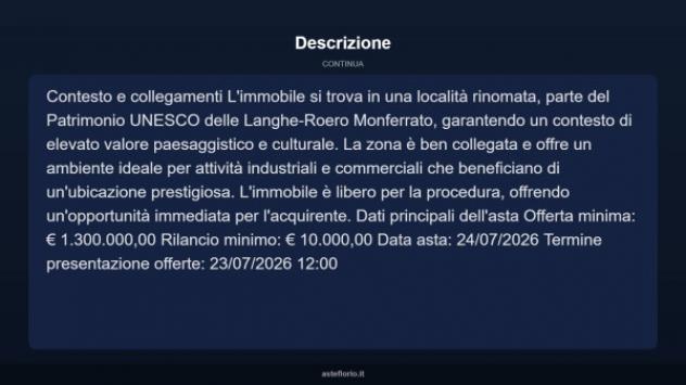 Immobile in asta di 4514 m² in vendita a Castiglione Falletto - Foto 9