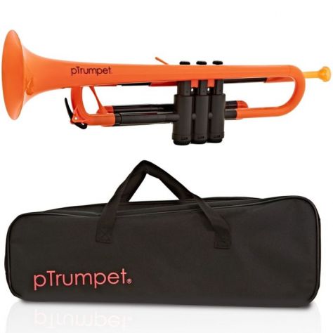 Tromba plastica pTrumpet arancione come nuova