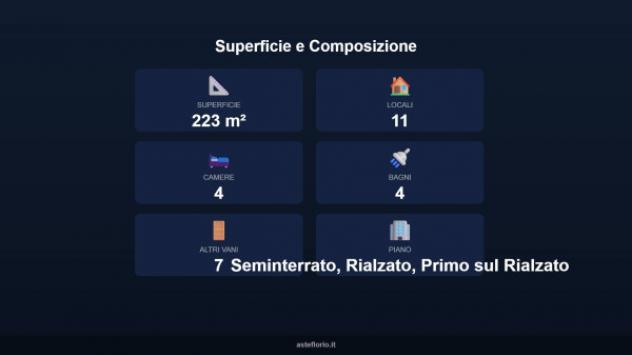 Immobile in asta di 223 m² con più di 5 locali e box auto in vendita a Roma - Foto 17
