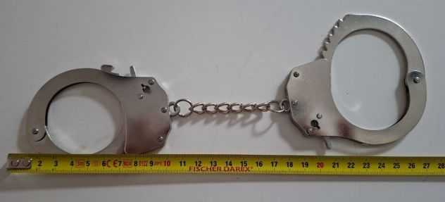 maniglie manette acciaio giochi scherzi