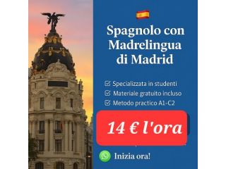 Insegnante di spagnolo online personalizzate (A1–C2) madrelingua di Madrid