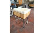 ceppo macelleria con tagliere teflon usato