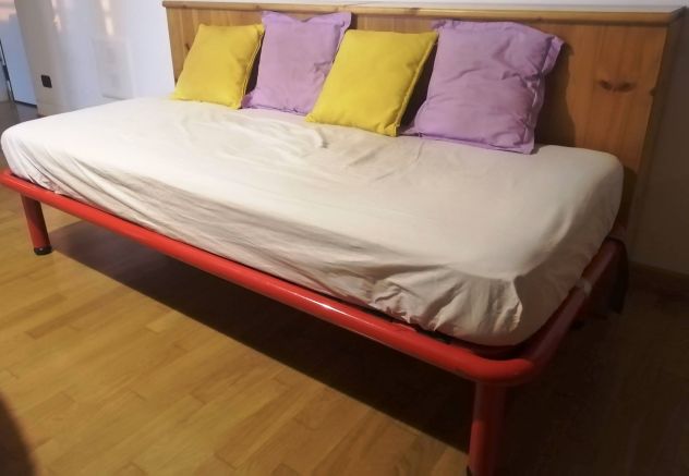 DIVANO LETTO SING rete DOGHE REGOLABILE testa+piedi con MATERASSO a molle, ecc - Foto 4