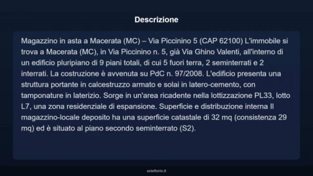 Immobile in asta di 32 m² in vendita a Macerata - Foto 9