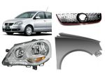 Volkswagen Polo cofano fanale ricambi ossatura radiatore 05 06 07 08 09