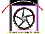 Adesivi cerchi per moto HONDA CBR 600 RR 6 pezzi omaggio