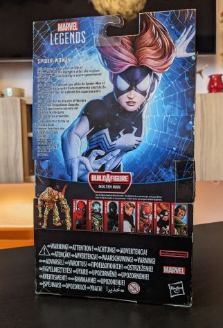 BAF Marvel Legends MOLTEN MAN busto torso Build A Figure Spider woman spiderman - Foto 2