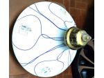 Artistico lampadario vetro lavorato