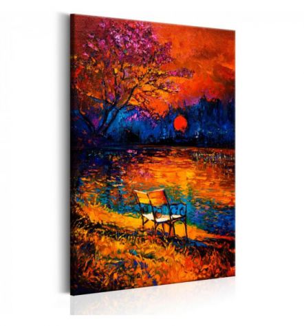 Quadro Nella Foresta Rossa 60x90 E 80x120 ARREDALACASA