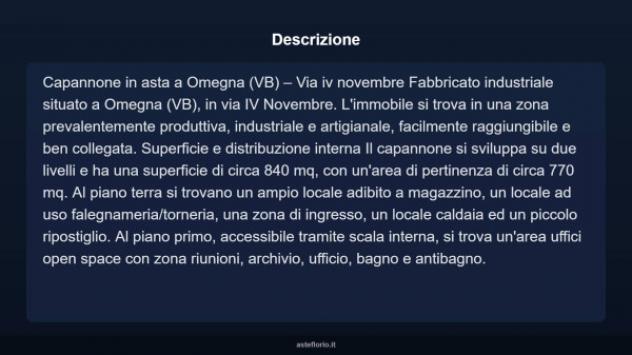 Immobile in asta di 840 m² in vendita a Omegna - Foto 4