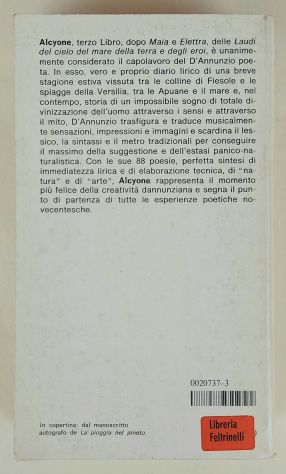 Alcyone di Gabriele D'Annunzio 1°Ed.Oscar Mondadori, gennaio 1982 - Foto 6