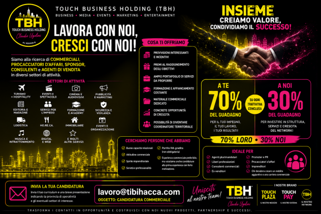 Commerciali, Procacciatori d’affari, Agenti di vendita, Consulenti.