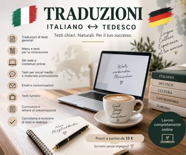 TRADUZIONI ITALIANO-TEDESCO | CORREZIONE TESTI