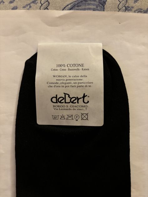 3 PAIA DI CALZE NUOVE CON ETICHETTA,UGUALI,DA DONNA,IN PURO COTONE,MARCA DEBERT - Foto 10