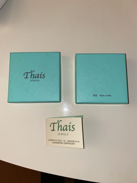 SCATOLA CON COPERCHIO+CUSCINO+CERTIFICATO,UNISEX,Marca”THAIS JEWELS”MADE IN ITAL - Foto 7