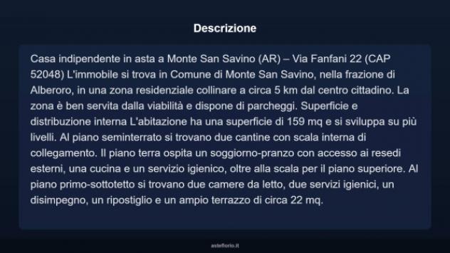 Immobile in asta di 159 m² in vendita a Monte San Savino - Foto 3