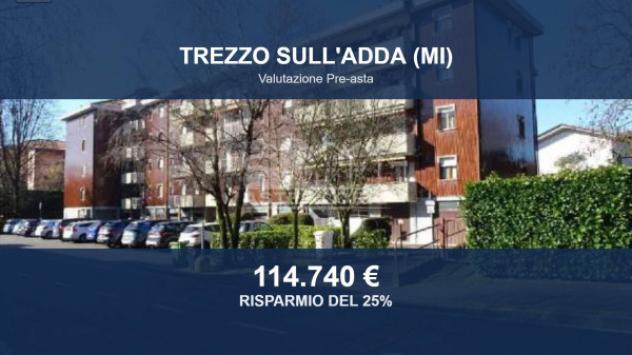 Immobile in asta di 108 m² con più di 5 locali e box auto in vendita a Trezzo sull'Adda