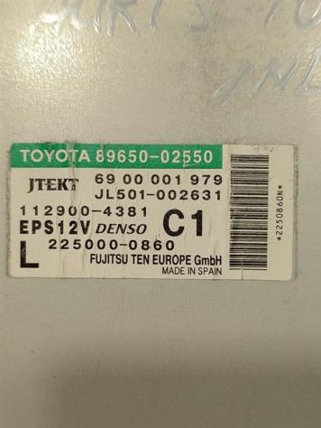 CENTRALINA SERVOSTERZO TOYOTA Auris 2° Serie 89650-02550 1NDTV (10) - Foto 2