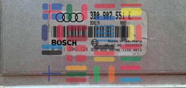 0261206124 3B0907551E Audi A8 D2 2.8 centralina motore Bosch - Foto 2