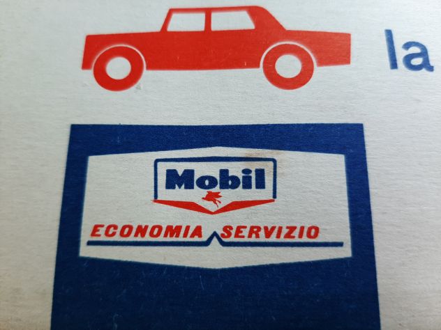 MOBIL CARTINA STRADALE ITALIA ANNO 1960 ORIGINALE