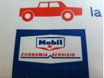 MOBIL CARTINA STRADALE ITALIA ANNO 1960  ORIGINALE
