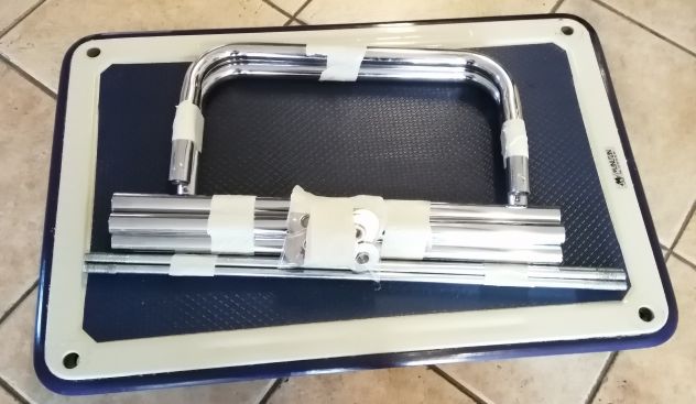 Carrello a 2 ripiani - Portata 120 kg - Manutan - usato - Foto 4