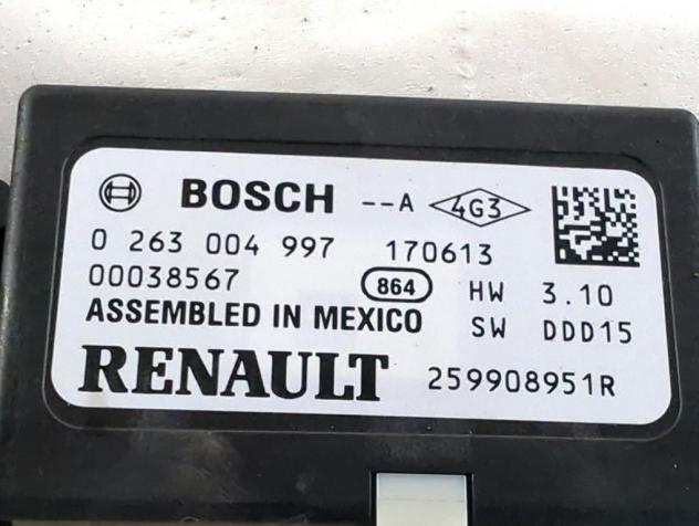 259908951R CENTRALINA SENSORI DI PARCHEGGIO RENAULT MEGANE 4 1.5 D 81KW 6M 4P (2017) RICAMBIO USATO 0263004997 - Foto 3