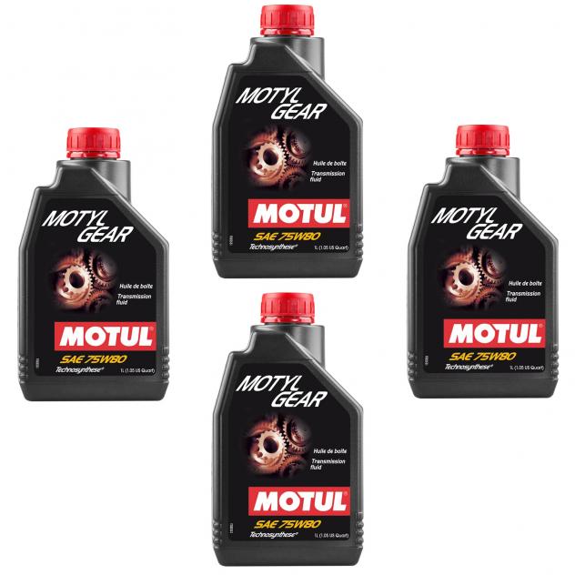 4 LT Olio per cambi e trasmissioni manuali 75W80 con tecnologia Technosynthese. Garantisce protezione, fluidità e prestazioni ottimali anche a basse t