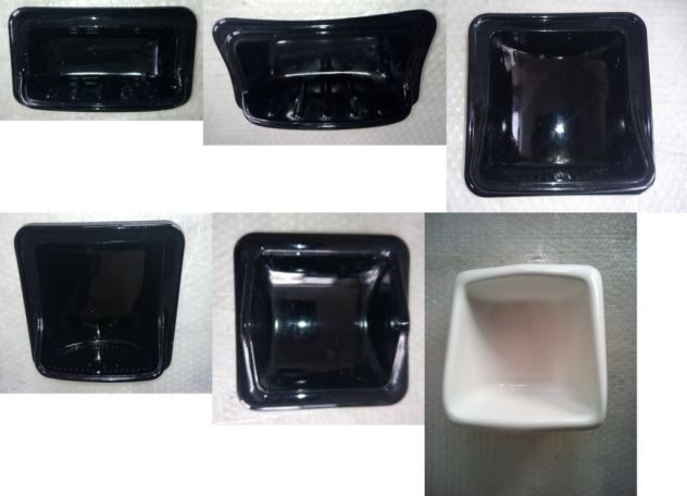 Portasapone e accessori bagno in ceramica da incasso muro usati n° 4 pezzi. - Foto 10