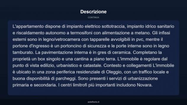 Immobile in asta di 88 m², box auto in vendita a Oleggio - Foto 8