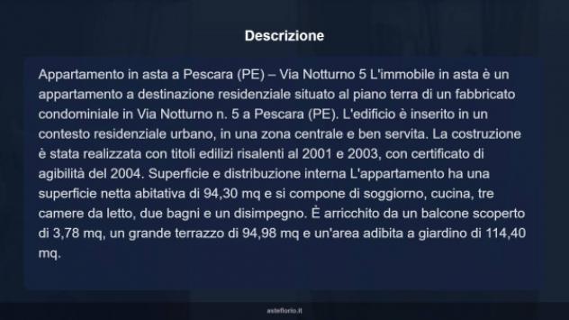 Immobile in asta di 94 m² con più di 5 locali in vendita a Pescara - Foto 4