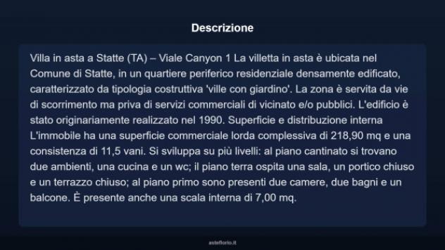 Immobile in asta di 218 m² con più di 5 locali in vendita a Statte - Foto 5