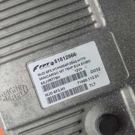 CENTRALINA INIEZIONE MOTORE FIAT FIORINO 1.3 D 5M 2P 55KW (2008) 51812866 CENTR - Foto 2