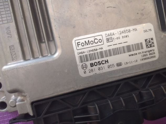 FORD FIESTA MK8 1.5 TDCI 0281031055 DIESEL ECU DA6A 12A650-MA CENTRALINA MOTOR - Foto 2