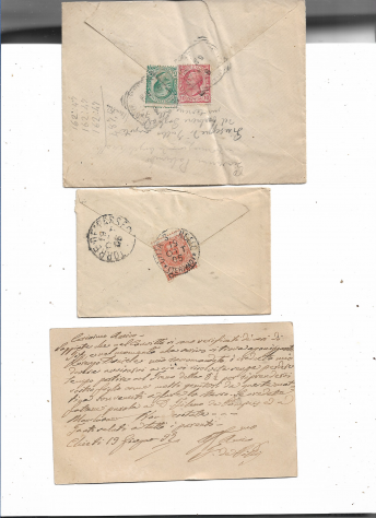 1896/1943 REGNO D'ITALIA N 40 BUSTE E N 5 CARTOLINE POSTALI VIAGGIATE - Foto 2