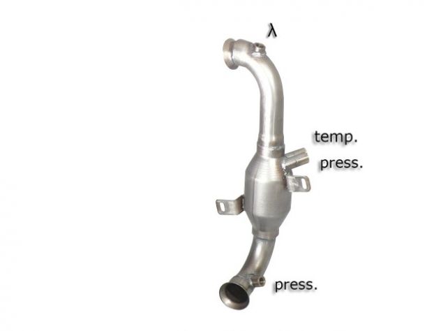 Scarico sportivo Citroen C4 silenziatore downpipe centrale Inoxcar Ragazzon - Foto 5