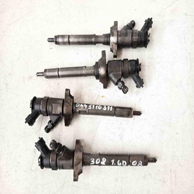 INIETTORI PEUGEOT 308 Serie 0445110311 diesel 1.6 (0714)