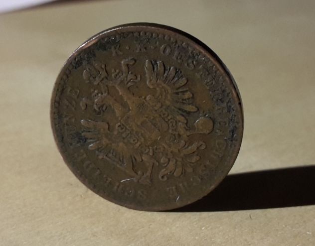 Austria, 1 kreuzer 1861. - Foto 5