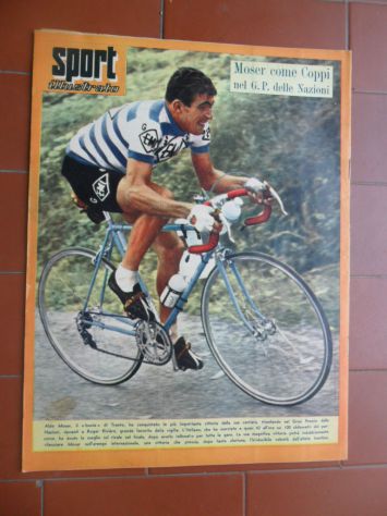 LO SPORT ILLUSTRATO DEL 24-9-1959 - ALDO MOSER TRIONFA NEL GRAN PREMIO DELLE NAZ - Foto 2