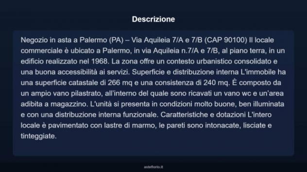 Immobile in asta di 240 m² in vendita a Palermo - Foto 4