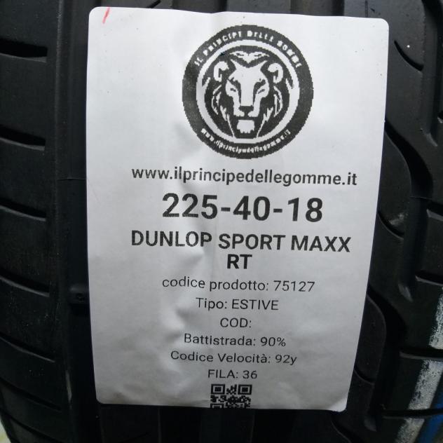 2 GOMME 225 40 18 DUNLOP A75127 - Foto 2